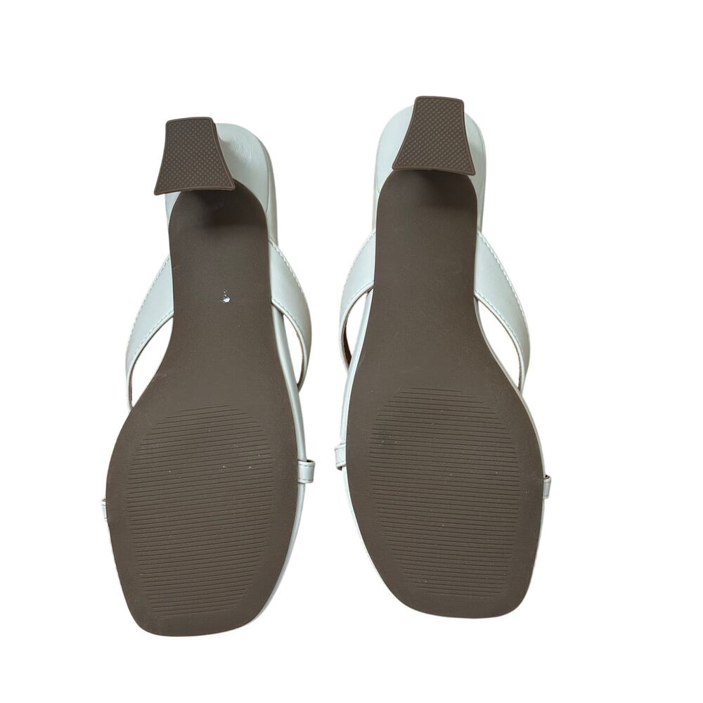 Dolce Vita Brevel True White Satin Kitten Heel Sandals Women’s Size 6.5 - Picture 8 of 8